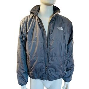 The North Face Authentic Man Jacket in Gray Size M 100% Polyester Zip Closure